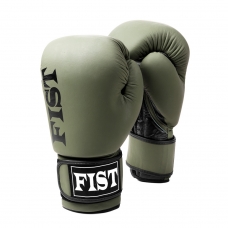 Fist Sparingo bokso pirštinės, naturalios odos, žalios